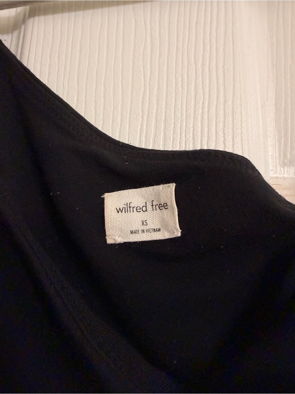Artizia One Shoulder Cropped Tank Top Black - Picture 4 of 4
